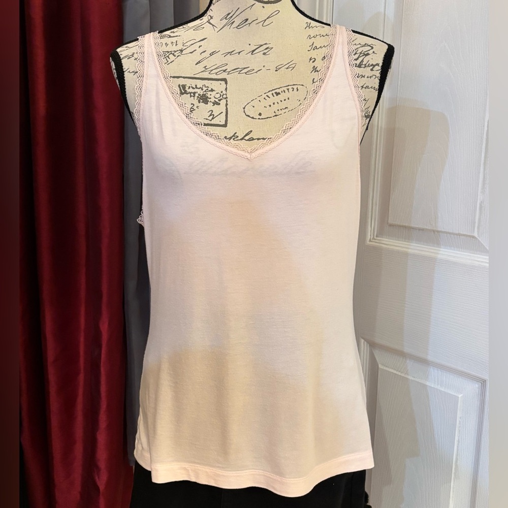 Calvin Klein Lace Trimmed Tank Top